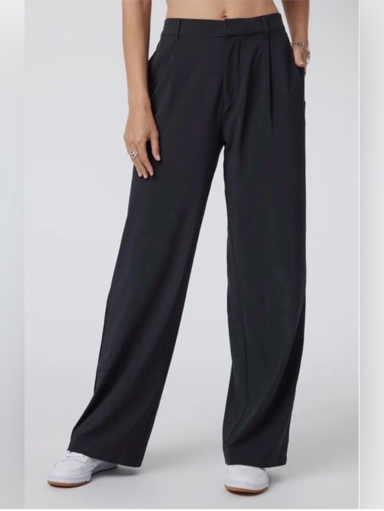 Vuori Pants - Vuori Villa Trouser Wide-Leg Pants Dark Charcoal Size Small